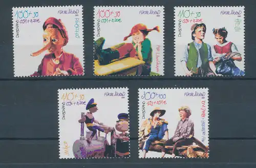 2001, Pinocchio, Pippi Langstrumpf, Heidi, Jim Knopf, Tom Sawyer, Satz kpl. **