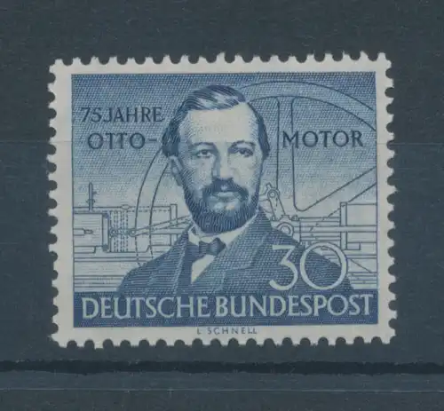 Bundesrepublik 1952, Viertakt-Gasmotor von Nikolaus Otto, Mi.-Nr. 150 **