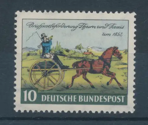 Bundesrepublik 1952, Briefmarken Thurn und Taxis, Mi.-Nr. 160 **