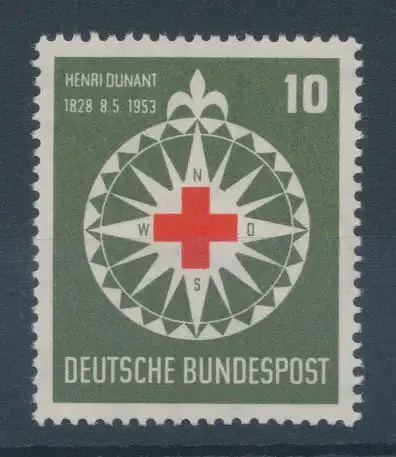 Bundesrepublik 1953, Henry Dunant, Rotes Kreuz, Mi.-Nr. 164 **