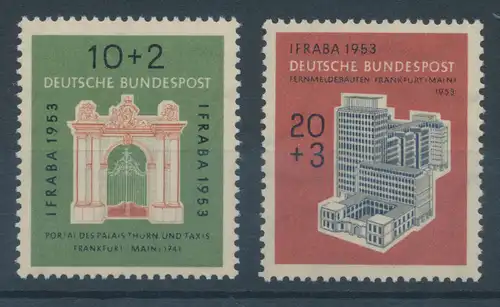 Bundesrepublik 1953, Briefmarken-Ausstellung IFRABA, Mi.-Nr. 171-172 **