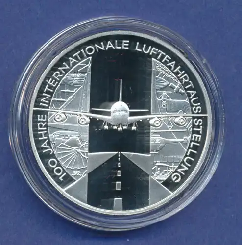 10-€-Gedenkmünze PP, Internationale Luftfahrt, Polierte Platte, Spiegelglanz
