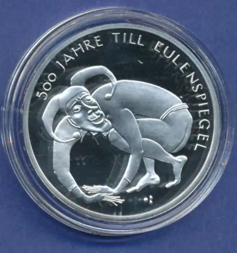 10-€-Gedenkmünze PP, Till Eulenspiegel, Polierte Platte, Spiegelglanz