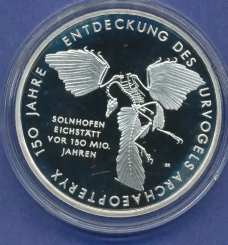 10-€-Gedenkmünze PP, Urvogel Archaeopterix, Polierte Platte,