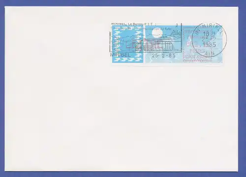 Frankreich Crouzet-ATM Taube, C001.01249 LETTRE 2,10 auf FDC Miribel 25.2.85. 