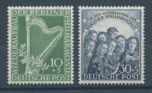 Berlin 1951, Berliner Philharmonie, Mi.-Nr.72-73 **