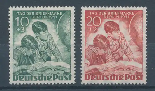 Berlin 1951, Briefmarken-Ausstellung, kpl. Satz Mi.-Nr. 80-81 **