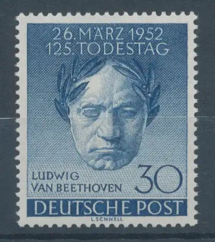 Berlin 1952, Ludwig van Beethoven, Mi.-Nr. 87 **