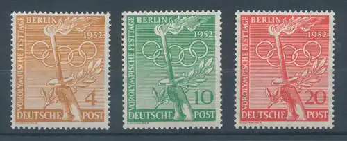Berlin 1952, Vorolympische Festtage, Mi.-Nr. 88-90 **