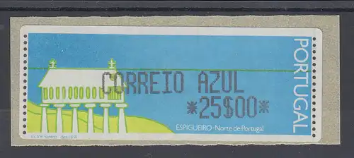 Portugal Monetel-LISA ATM Kornspeicher / Espigueiro, CORREIO AZUL 25 Esc.**