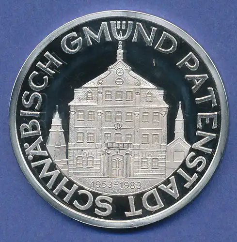 Silber-Medaille Patenstädte Brünn / Schwäbisch Gmünd 26,70g Ag925