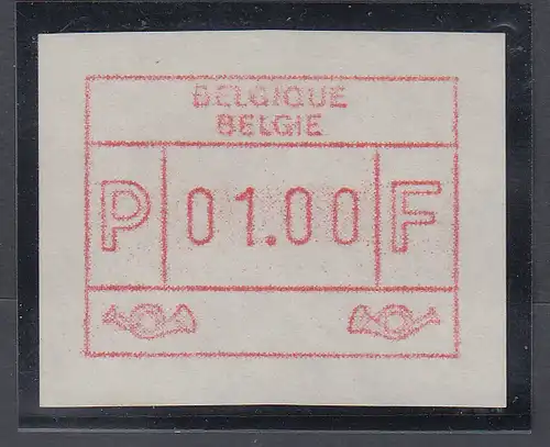 Belgien FRAMA ATM ohne Aut.-Nr.  Sprachvariante BELGIQUE / BELGIE  ** 