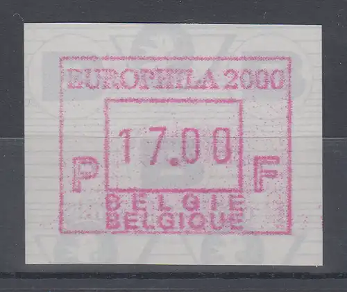 Belgien FRAMA-ATM Sonderausgabe EUROPHILA 2000 ** 