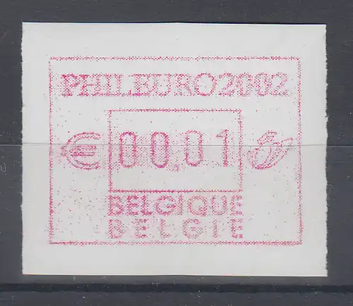 Belgien FRAMA-ATM Sonderausgabe PHILEURO 2002 ** 