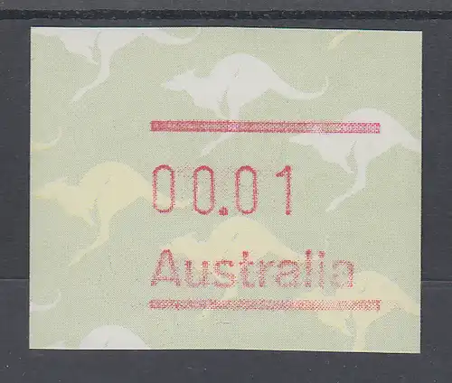 Australien Frama-ATM 2. Ausgabe 1985, Känguruh, Ausgabe ohne Postcode **