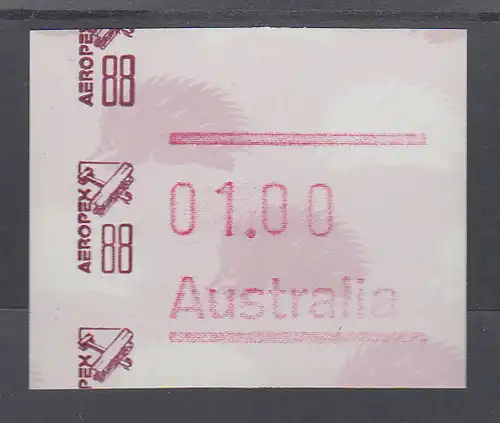 Australien Frama-ATM Ameisenigel, Sonderausgabe AEROPEX `88 **