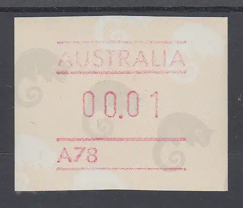 Australien Frama-ATM Ringelschwanz-Opossum, mit Automatennummer A78 **