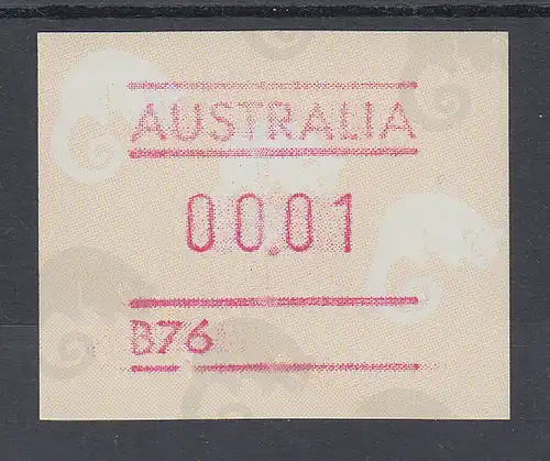 Australien Frama-ATM Ringelschwanz-Opossum, mit Automatennummer B76 **