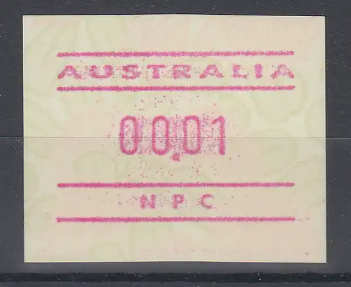 Australien Frama-ATM Waratah-Blume mit Eindruck NPC **