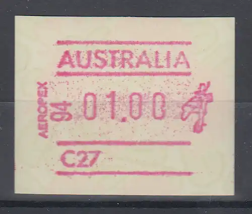 Australien Frama-ATM Waratah-Blume Sonderausgabe AEROPEX 94  **