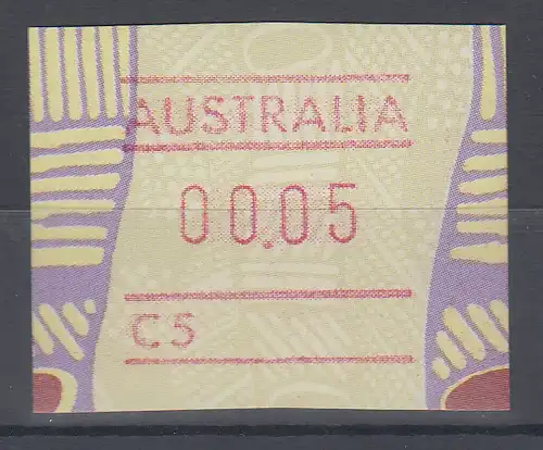 Australien Frama-ATM Aboriginal-Art mit Automatennummer C5 **