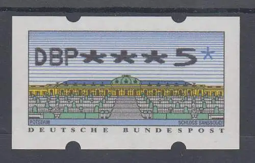 Deutschland ATM Sanssouci, Druck N24, Mi.-Nr. 2.2.1, Wert ***5 