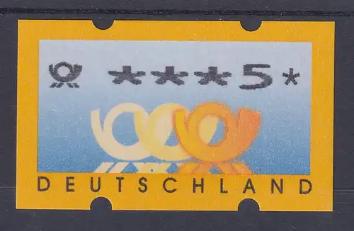 Deutschland ATM 3 Posthörner, DM-Währung mit Posthorn, Mi.-Nr. 3.2 ** 