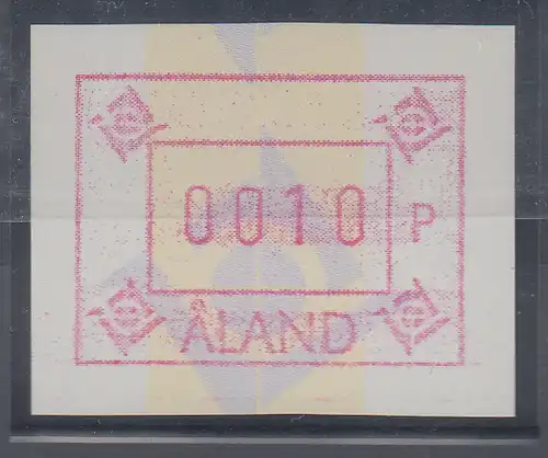 Finnland Aaland 1993 FRAMA-ATM neues Postemblem, ohne Wasserz. , Mi.-Nr. 5xd **
