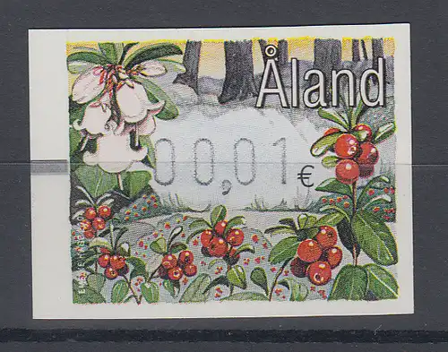 Finnland Aaland 2004 FRAMA-ATM Beeren: Preiselbeere , Mi.-Nr. 15 **