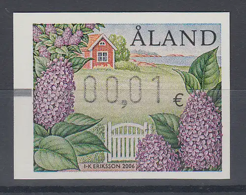 Finnland Aaland 2006 FRAMA-ATM Gartenpflanzen: Flieder , Mi.-Nr. 17 **