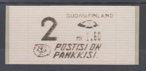 Finnland 1991 Dassault-ATM 1.Ausgabe Turku, POSTISI ON PANKKISI, Mi.-Nr. 10.2 Z2