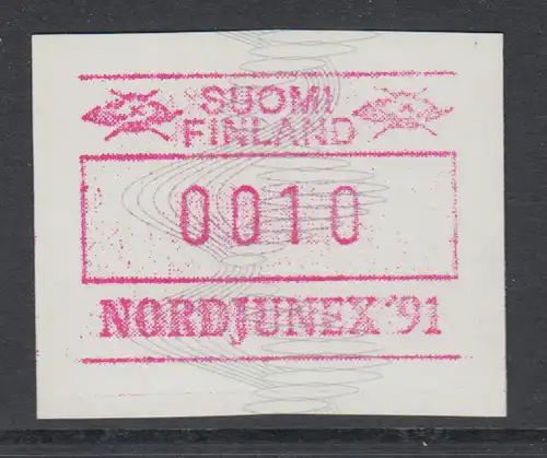 Finnland 1990 FRAMA-ATM Wellenlinien und Spiralen NORDJUNEX`91, Mi.-Nr. 11