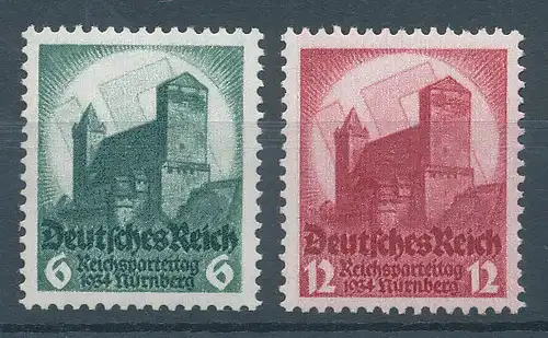 Deutsches Reich 1934, Mi.-Nr. 546-547, Nürnberger Burg, Satz kpl. einwandfrei **