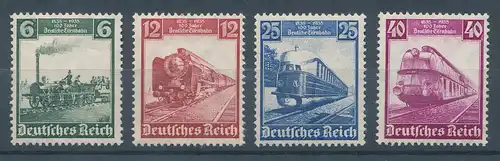 Deutsches Reich 1935, Mi.-Nr. 580-583, Eisenbahnen , Satz kpl. einwandfrei **