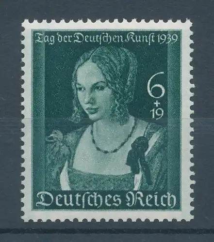 Deutsches Reich 1939, Tag der dt. Kunst / Dürer,  Mi.-Nr. 700 einwandfrei **