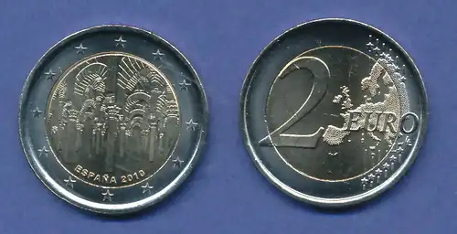 Spanien 2-Euro Sondermünze 2010 Altstadt von Cordoba bankfrisch