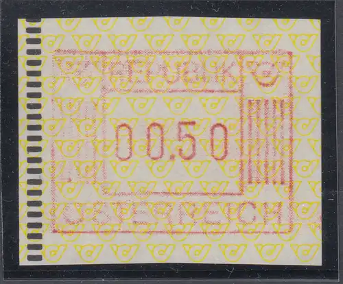 Österreich 1983 1. FRAMA-ATM Ausgabe Posthörner,  Mi.-Nr. 1 **