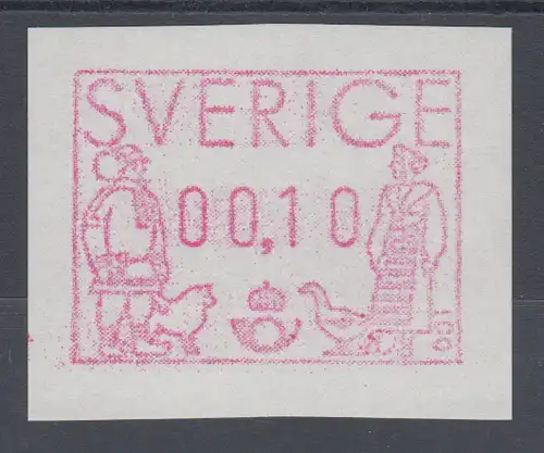 Schweden 1991 , FRAMA ATM  Mi.-Nr. 1 ** Besonderheit weisses Papier