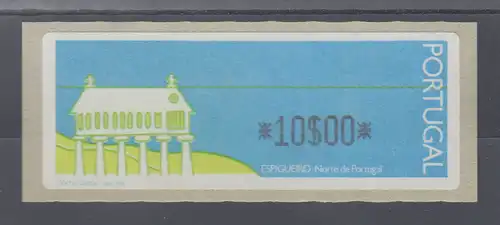 Portugal Monétel-LISA-ATM Espigueiro ohne Punktleiste, Mi.-Nr. 3 ** 