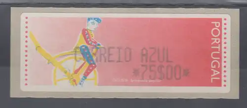 Portugal Monétel-LISA-ATM Radfahrer / Ciclista CORREIO AZUL  Mi.-Nr. 6 Z2 ** 