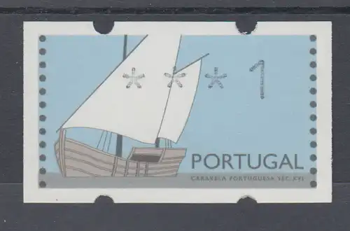 Portugal Klüssendorf-ATM Karavelle / Caravela RaTdr.  Mi.-Nr. 5 ** 