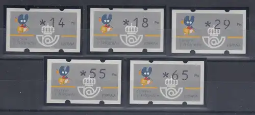 Spanien Klüssendorf-ATM Heiliger Jakobus , Nadeldruck INESC, Mi.-Nr. 8.2  Satz