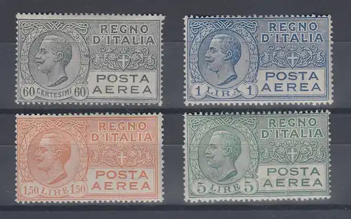 Italien 1926 Flugpostmarken, Mi.-Nr. 230-233 Satz kpl. **