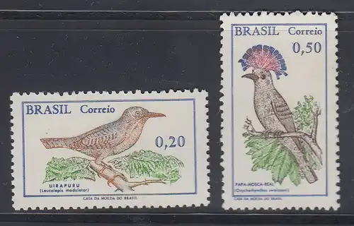 Brasilien 1968 Vögel Mi.-Nr. 1178-1179 **  Brasil RHM C601-602 