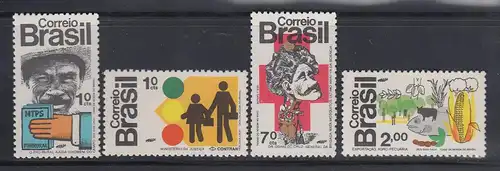 Brasilien 1972 Land und Mensch  Mi.-Nr. 1352-1355 **  Brasil RHM C-765-768