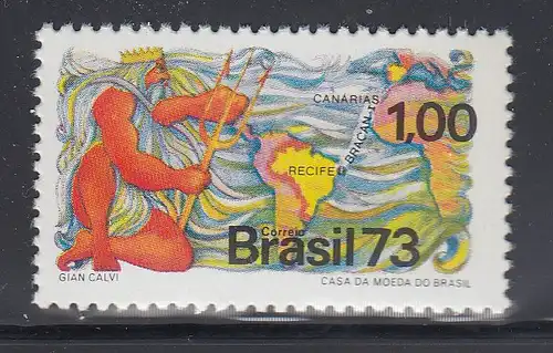 Brasilien 1973 Unterseekabel BRACAN Mi.-Nr. 1364**  Brasil RHM C-779