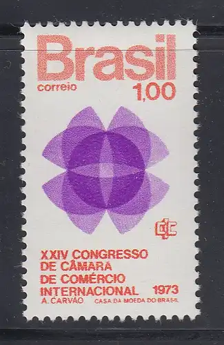 Brasilien 1973 Handelskammer-Kongress Mi.-Nr. 1366**  Brasil RHM C-780