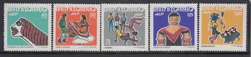 Brasilien 1972 Folklore, Mi.-Nr. 1328-1332 **  Brasil RHM C-744-748