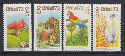 Brasilien 1973 Fauna und Flora, Mi.-Nr. 1415-1418 **  Brasil RHM C-825-828