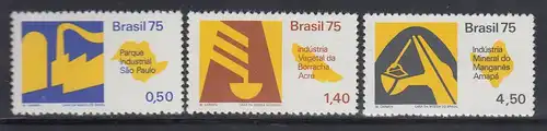 Brasilien 1975 Wirtschaft, Mi.-Nr. 1468-1471 **  Brasil RHM C-873-875